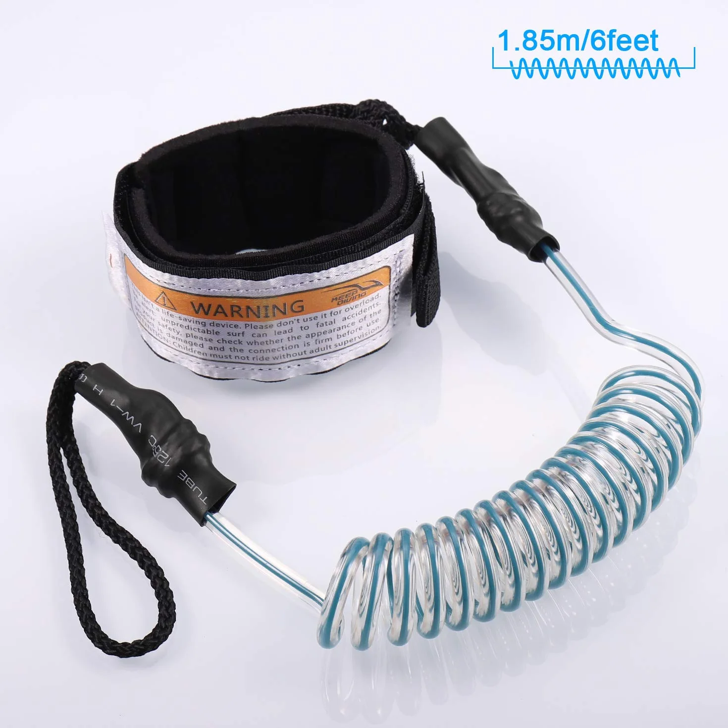 Zocipro Laccio di Sicurezza da Surf, Leash Surf Sup con 2 Pezzi Custodia Impermeabile per il Telefono, 6 Piedi SUP Guinzaglio per Surf Paddle Board, Porta Cellulare Subacquea Universale