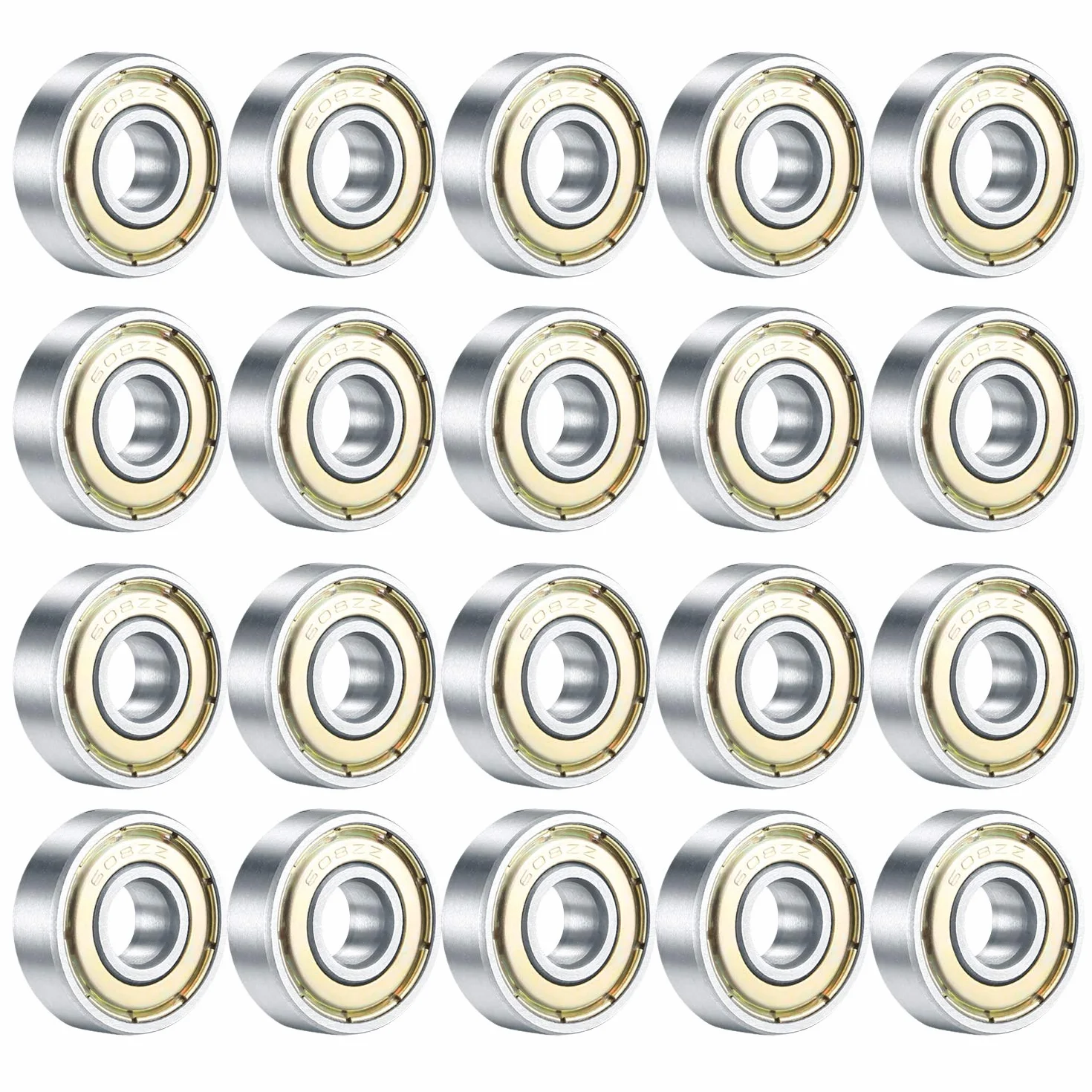 Cuscinetti a Sfera 608 ZZ 8x22x7 mm per Skateboard Rollerblade Longboard