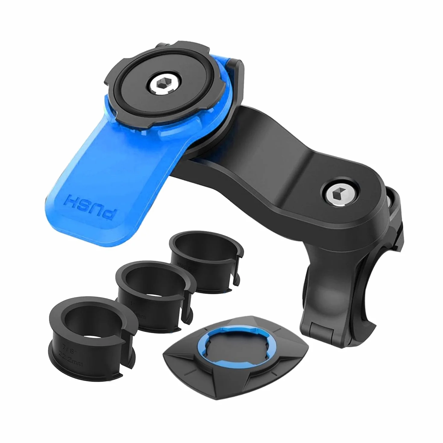 Taomeng Supporto Manubrio per Moto, Porta Cellulare Bici Universale Supporto per Bicicletta E Moto, Supporto Telefono per MTB, Staccabile & Universale Ruotabile A 360 °