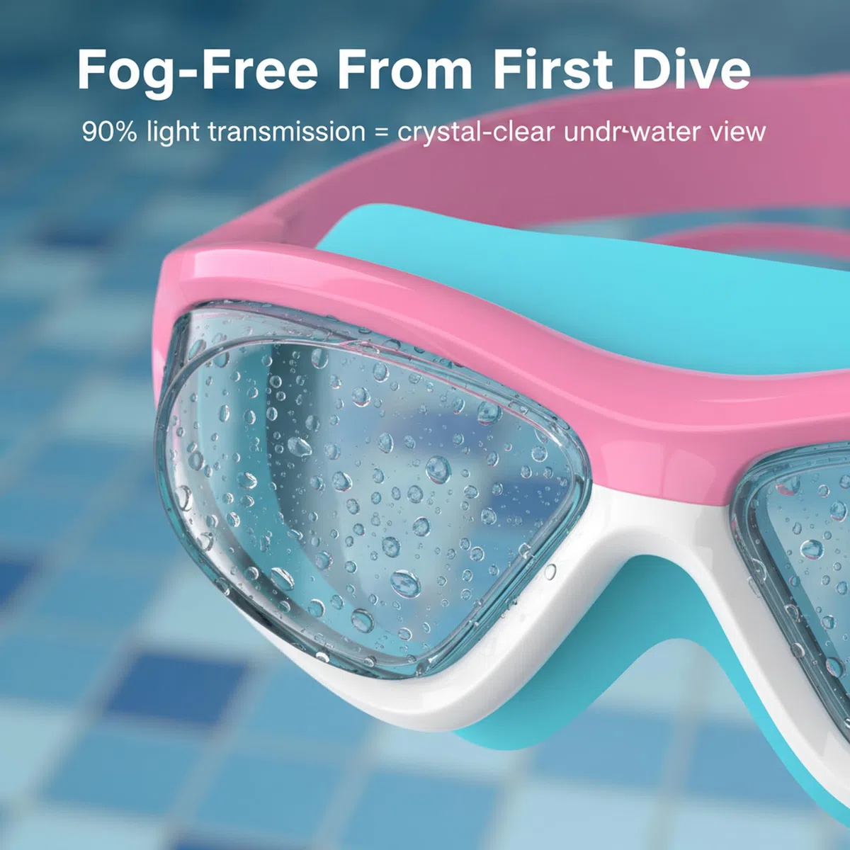 Occhialini da Nuoto Anti-Appannamento per Uso Generale | Protezione UV, Impermeabili, Guarnizione in Silicone | Occhialini da Nuoto per Bambini da 6 a 14 Anni