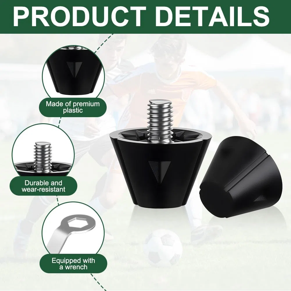 Flintronic 12/20 Pezzi Tacchetti da Calcio, Tacchetti Antiscivolo,per Ferro Avvitabili Allenamento Atletico