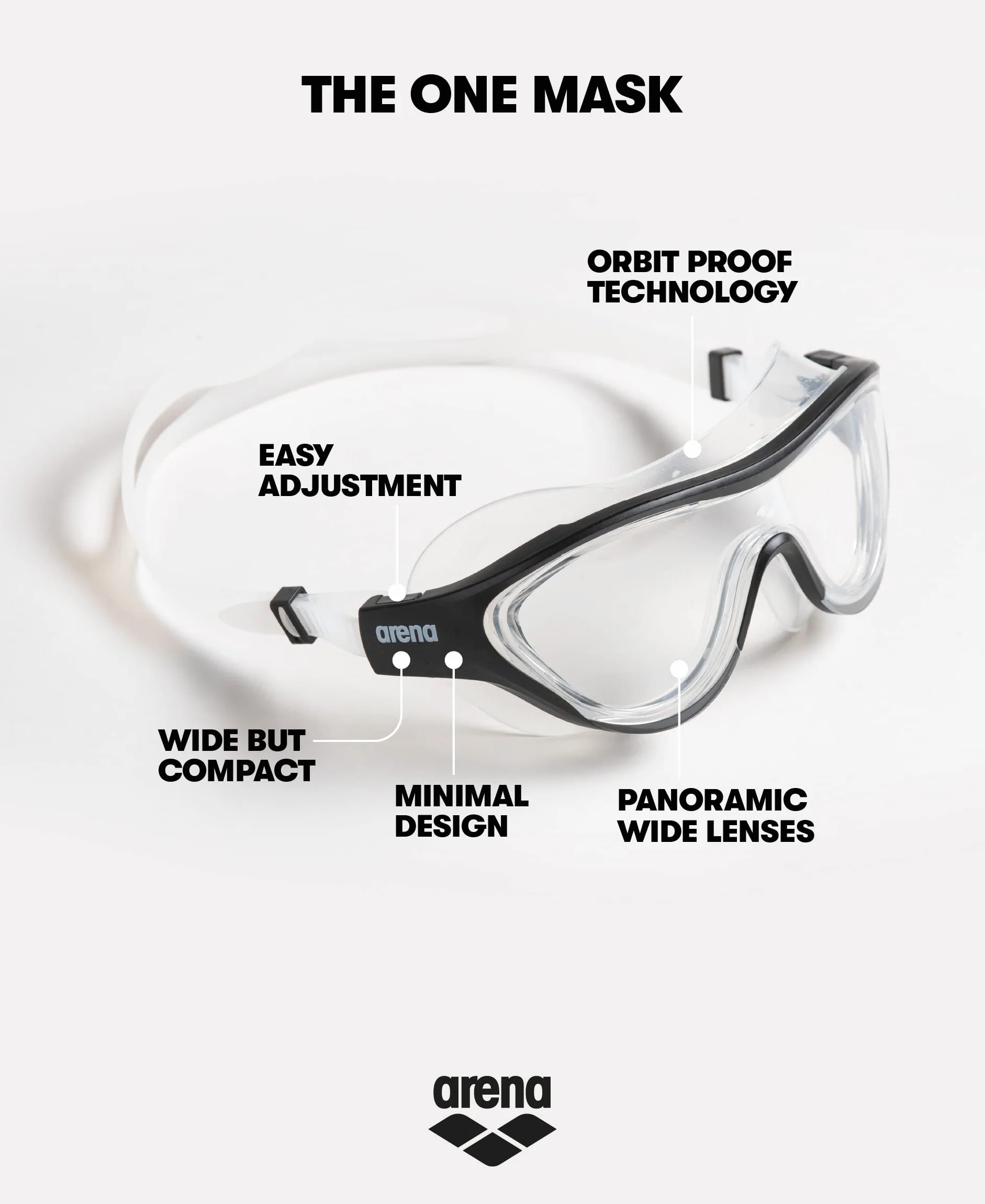 Arena The One Mask - Occhialini Unisex Adulto