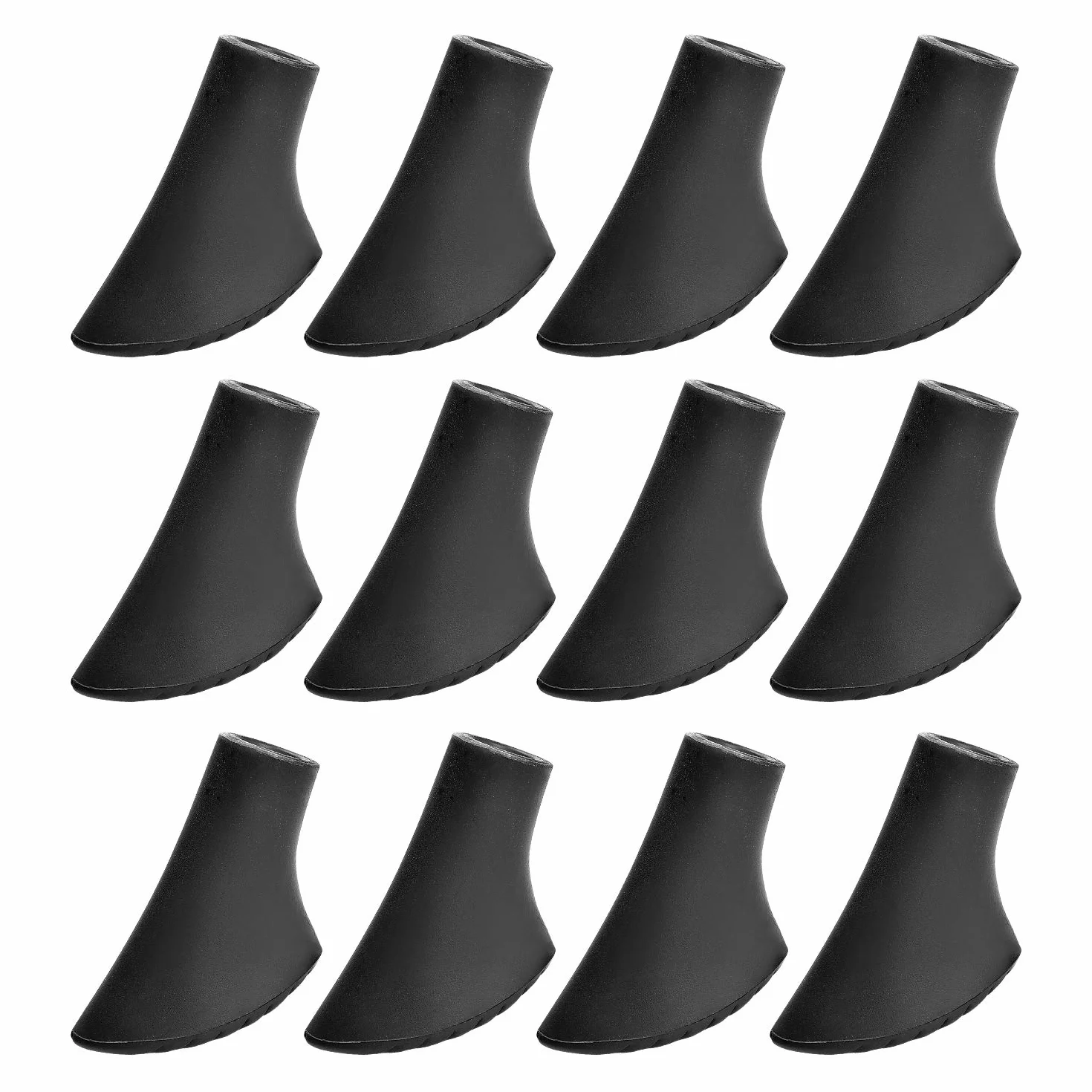 VABNEER Gommini Bastoncini Trekking, 12 Pezzi / 6 Paia Punte di Gomma di Ricambio per Bastoni da Trekking Protezioni, Universali Bastoncini da Nordic Walking da Trekking 10mm / 0.4"