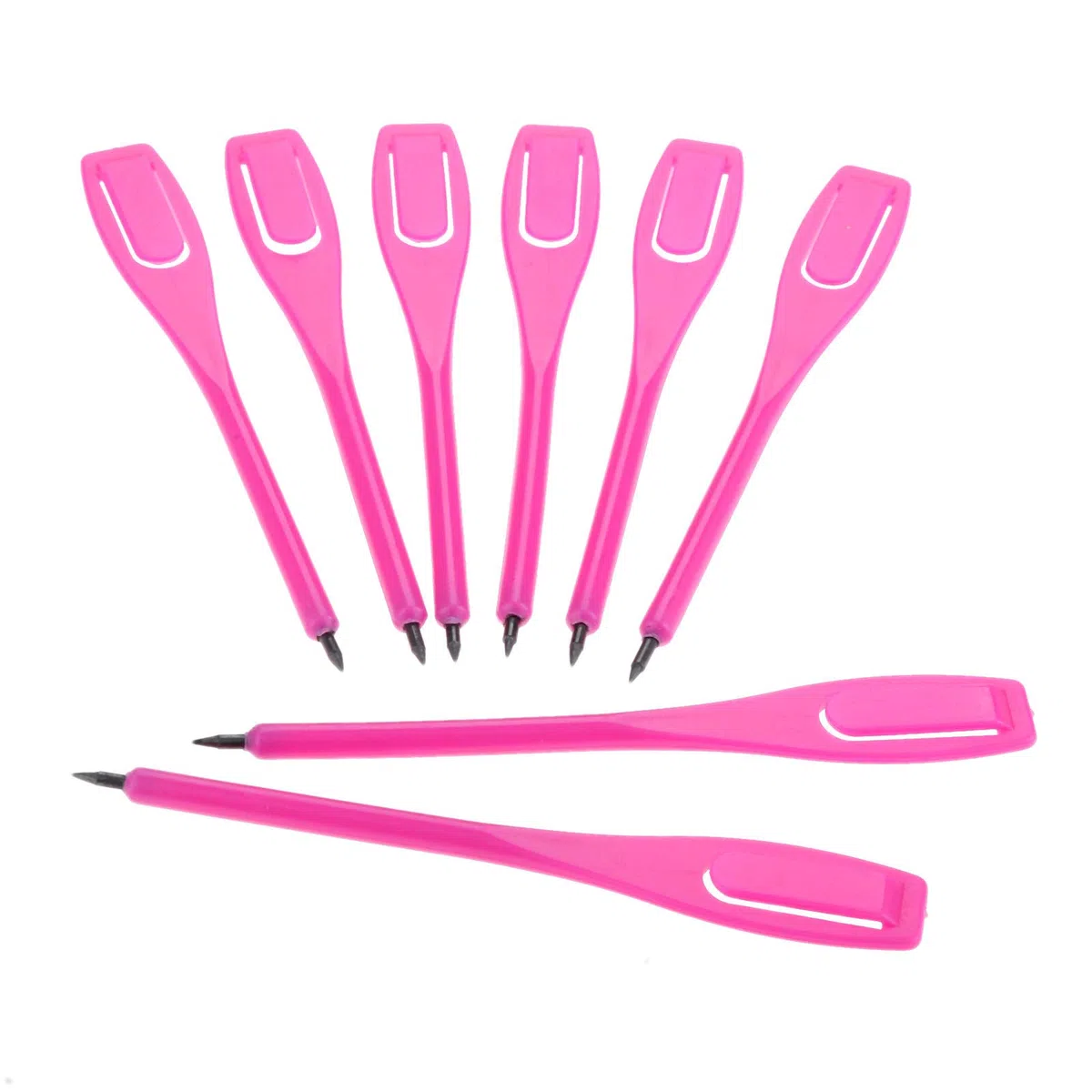 MUXSAM - Confezione da 50 penne a forma di punteggio per matita, in polipropilene, 11,5 cm, colore: Rosa