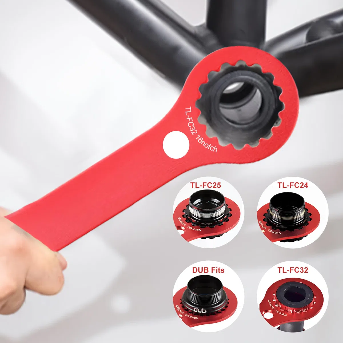 Chiave Movimento Centrale - Attrezzo per Freni a Disco per Bicicletta, Compatibile con Dischi Freno Shimano Centerlock e Attrezzi per Un Facile Montaggio e smontaggio
