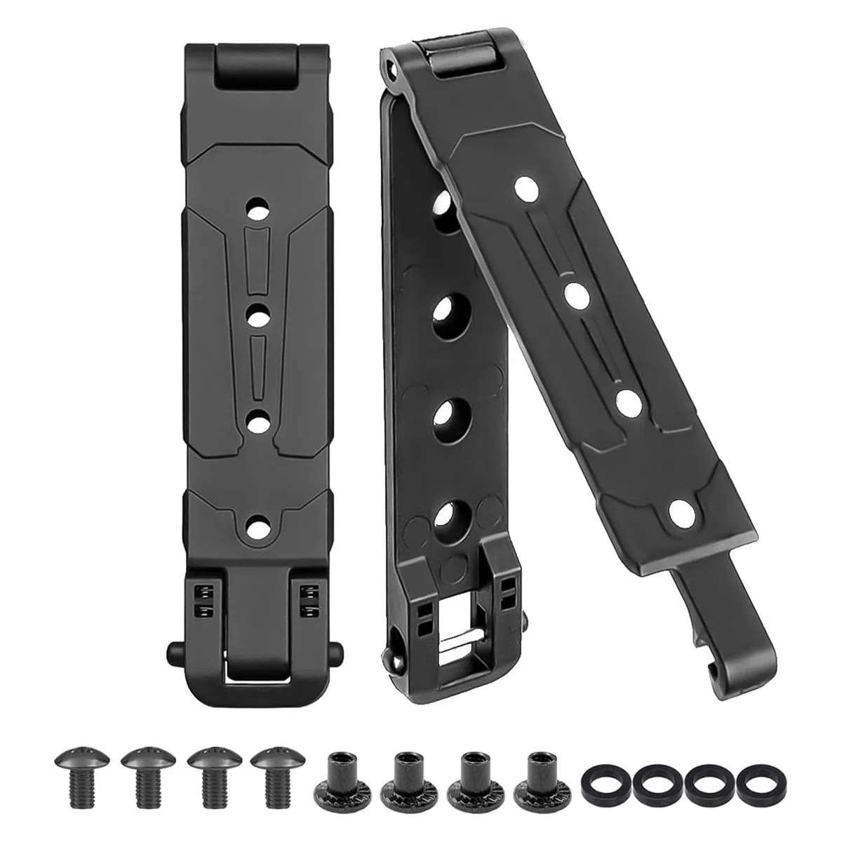 Set di 2 Zyn - Clip per Fondina, Clip per Cintura con Fondina Zyn in Nylon Resistente con Accessori di Montaggio per Gilet Zaini Holster Fondina Tactica
