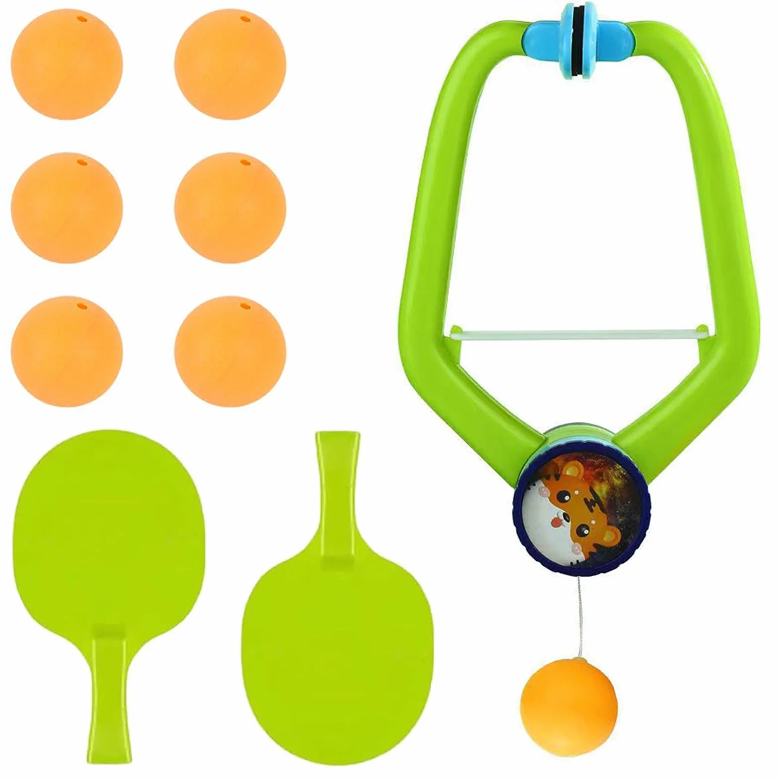 Set Allenatore Ping Pong Regolabile Sospeso Indoor Accessori Tennis Tavolo