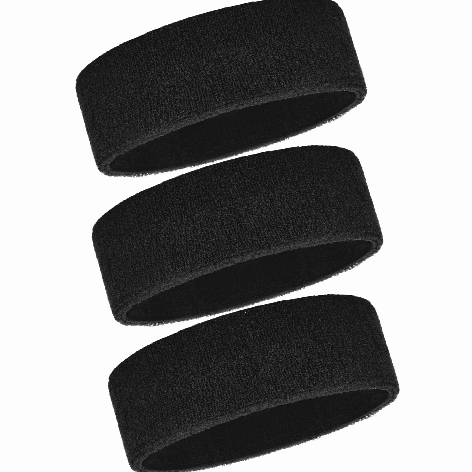 Hestya 3 Pezzi Fasce Sportive per Donna Uomo Fascia Capelli Elastica Antiscivolo Bandana Antisudore per Fronte Jogging Correre Fitness Yoga Bicicletta Pallacanestro