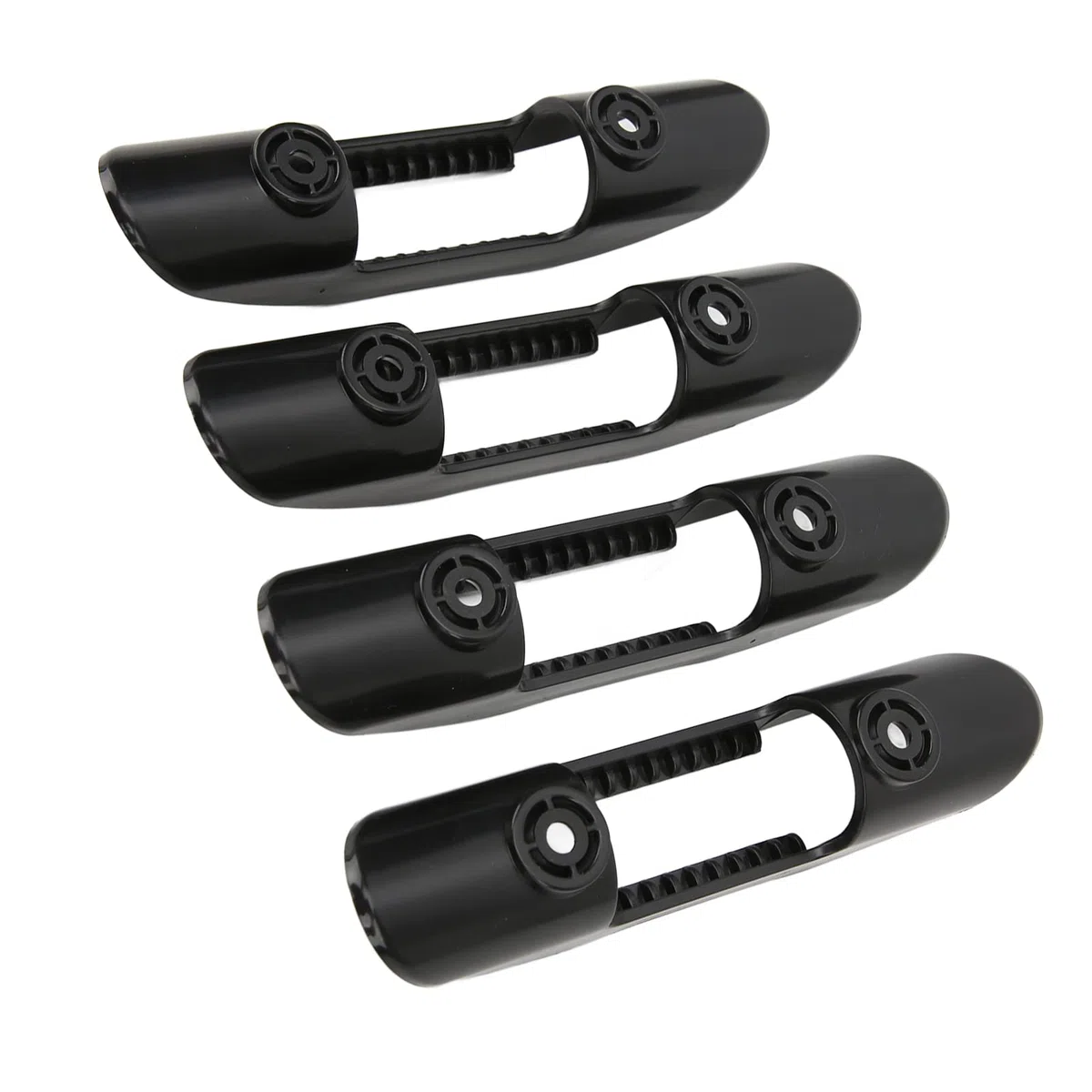 Clip universale in plastica ABS per pagaia da kayak, supporto per pagaie per barche e navi, morsetto per pagaia nero resistente con viti, accessorio sicuro per l’attrezzatura da