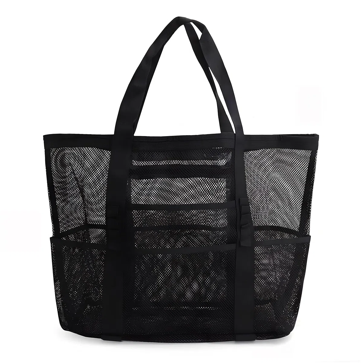 CIYIN Borsa spiaggia in Rete Donna, Borsa da Spiaggia da Donna XXL Famiglia,Borsa da Doccia,Leggera e Traspirante per Piscina, Vacanze & Spiaggia (43 * 21 * 39 cm)